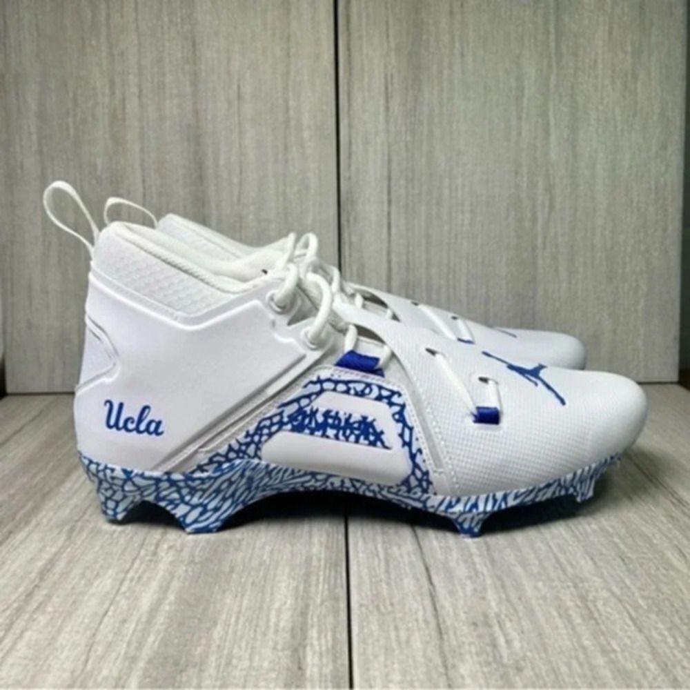 RARE Nike Jordan Alpha Menace Pro 3 UCLA Team Issued Football Cleat Men 14.5